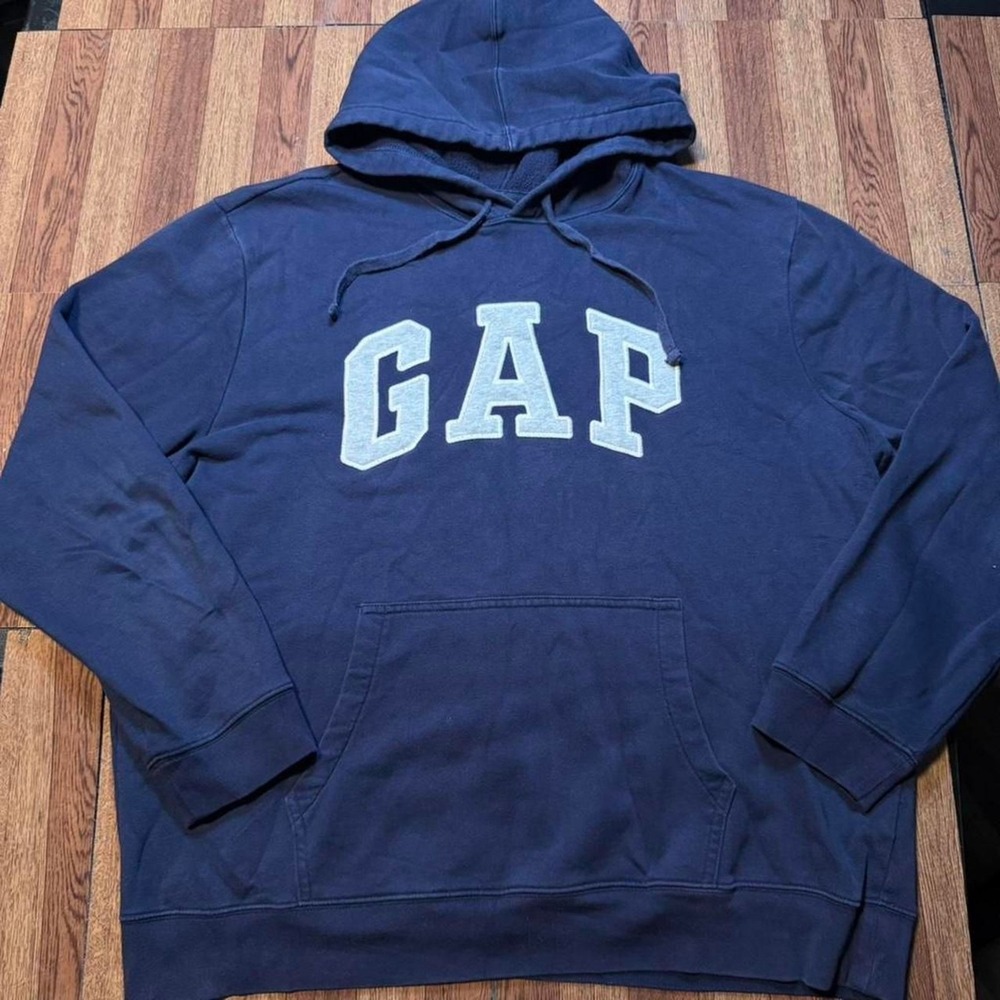 Gap Blue Essential Graphic Retro Sportswear Hoodie XL